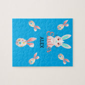 "EASTER" BUNNY PUZZLE MIT SPEZIELTEN EIERN & NAMEN (Horizontal)