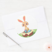EASTER BUNNY RUNDER AUFKLEBER (Umschlag)