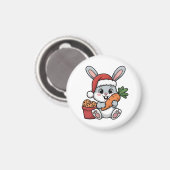 Easter Bunny’s Carrot Christmas Funny Cute Holiday Magnet (Vorderseite/Rückseite)