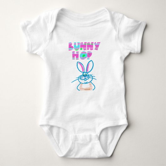 EASTER BUNNY SÄUGLING STRAMPLER T-SHIRT (Vorderseite)