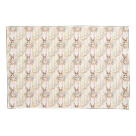 Easter Bunny Seamless Fabric – Pastel Cute Rabbit  Kissenbezug
