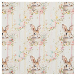Easter Bunny Seamless Fabric – Pastel Cute Rabbit  Stoff