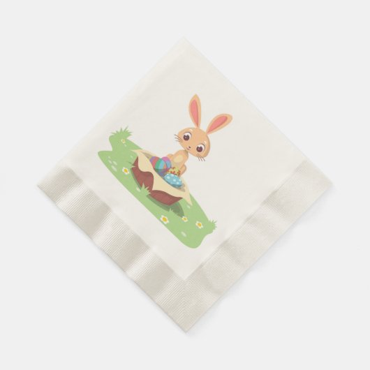 EASTER BUNNY SERVIETTE (Ecke)