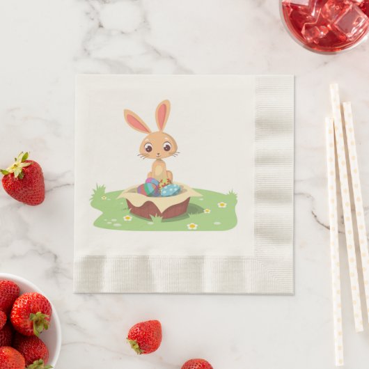 EASTER BUNNY SERVIETTE (Beispiel)