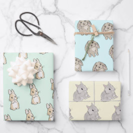Easter bunny set geschenkpapier set