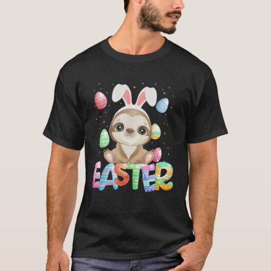 Easter Bunny Sloth   Easter Sloth T-Shirt (Vorderseite)