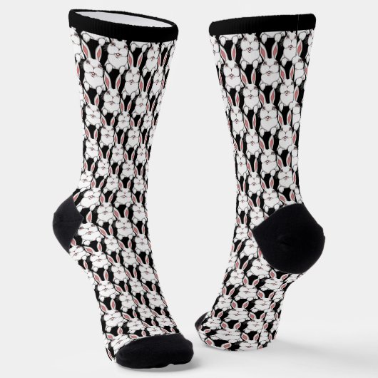 Easter Bunny Socks Festive Easter Socks Customize Socken (Gewinkelt)