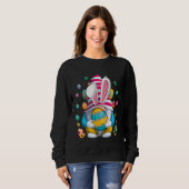 Easter Bunny Spring Gnome Easter Egg Hunting And B Sweatshirt (Vorne ganz)