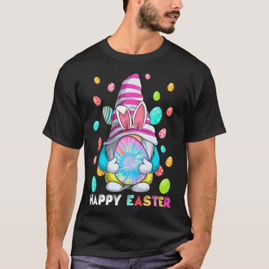 Easter Bunny Spring Gnome Easter Egg Hunting And B T-Shirt (Vorderseite)