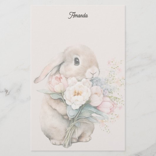 Easter Bunny Stationery Briefpapier (Vorderseite)