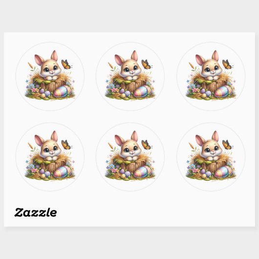 Easter Bunny Stickers (Blatt)