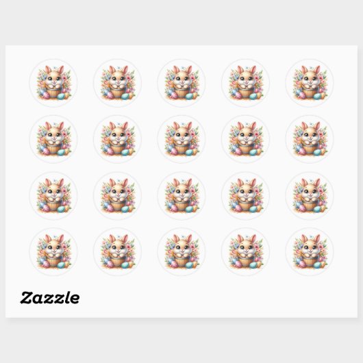 Easter Bunny Stickers (Blatt)