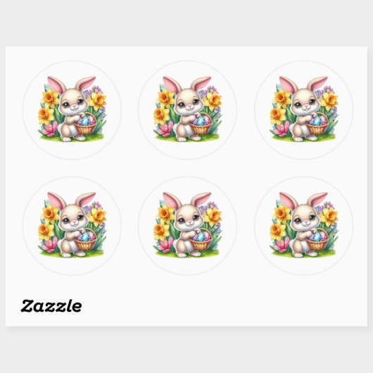 Easter Bunny Stickers (Blatt)