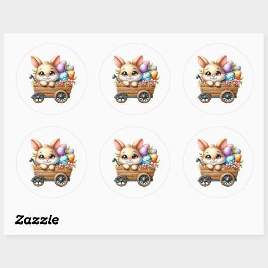 Easter Bunny Stickers (Blatt)