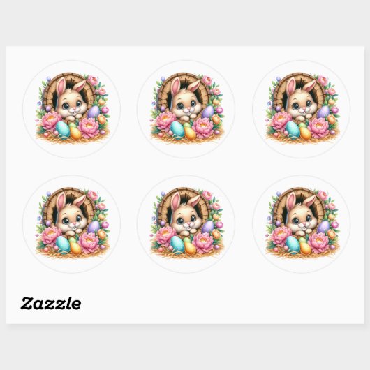 Easter Bunny Stickers (Blatt)