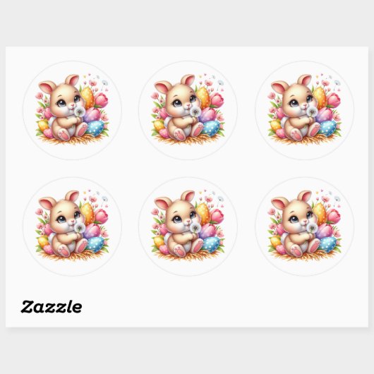 Easter Bunny Stickers (Blatt)