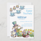 Easter Bunny Tea Party Any Age Childrens Birthday  Einladung (Vorderseite)