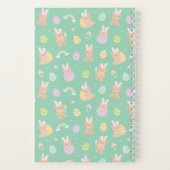 Easter Bunny Teddy Bear Mint Notizblock (Rückseite)