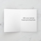 Easter Bunny UFO Selfie Starry Night Card Karte (Innenseite)