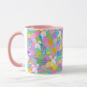 EASTER Bunny Verstecken Eier Niedlich rosa Geschen Tasse (Links)