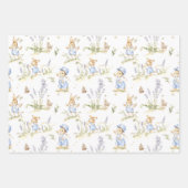 Easter Bunny Vintage Rabbit  Geschenkpapier Set (Vorderseite)