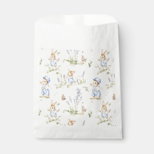 Easter Bunny Vintage Rabbit Geschenktütchen (Vorderseite)