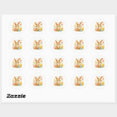 Easter Bunny with Eggs Sticker (Blatt)