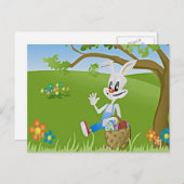 Easter Bunny with Feiertagspostkarte (Vorne/Hinten)
