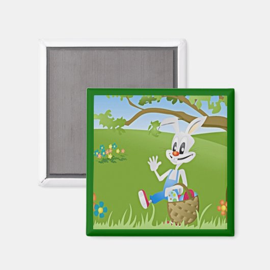 Easter Bunny with Magnet (Vorderseite/Rückseite)