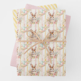 Easter Bunny Wrapping Paper Collection Geschenkpapier Set