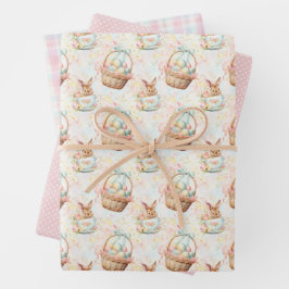 Easter Bunny Wrapping Paper Collection Geschenkpapier Set