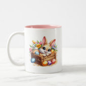 Easter Bunny  Zweifarbige Tasse (Links)