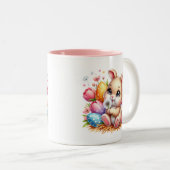 Easter Bunny  Zweifarbige Tasse (VorderseiteRechts)