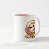 Easter Bunny  Zweifarbige Tasse (VorderseiteRechts)