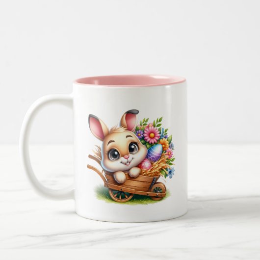 Easter Bunny Zweifarbige Tasse (Links)