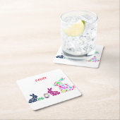 "EASTER" BUNNYS RECHTECKIGER PAPPUNTERSETZER (Vor Ort)