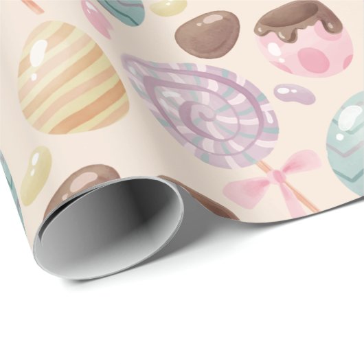 Easter Candy Egg Muster Geschenkpapier (Rolleneckpunkt)