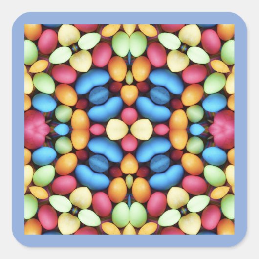 EASTER Candy ~ Quadratischer Aufkleber (Vorderseite)