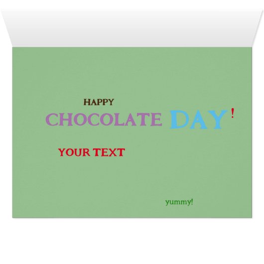 Easter Card - Chocolate Day! (Innenansicht Horizontal (Unten))