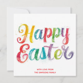 Easter CarD Colorful spring  personalized Card Feiertagskarte