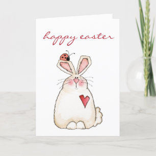 Easter Card - Cute Bunny Feiertagskarte