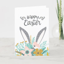 Easter Card - Happy Easter Bunny Ears