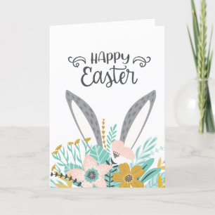 Easter Card - Happy Easter Bunny Ears Feiertagskarte