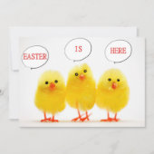 "EASTER CELEBRABRATION with TALKING CHICKS"-INVITE Einladung (Vorderseite)