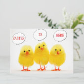 "EASTER CELEBRABRATION with TALKING CHICKS"-INVITE Einladung (Stehend Vorderseite)