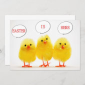 "EASTER CELEBRABRATION with TALKING CHICKS"-INVITE Einladung (Vorne/Hinten)