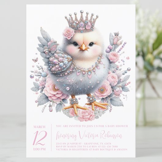 Easter Chick Baby Dusche Einladung