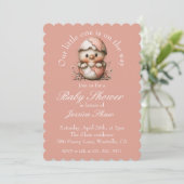 Easter Chick Baby Shower Invitation Einladung (Stehend Vorderseite)