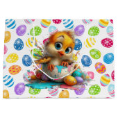 Easter Chick Egg Artist  Große Geschenktüte (Vorderseite)