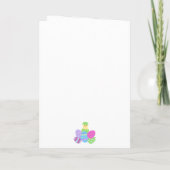 EASTER Chick Eggs and Bright Blue Greeting NAME (Rückseite)
